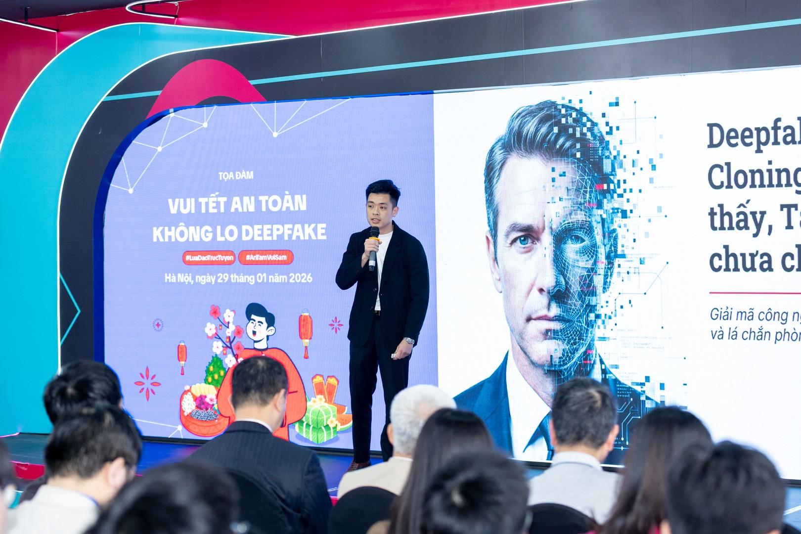 “Vui Tết an toàn - không lo Deepfake”: Chung tay đẩy lùi lừa đảo trực tuyến - Ảnh 3. “Vui Tết an toàn - không lo Deepfake”: Chung tay đẩy lùi lừa đảo trực tuyến - Ảnh 3.