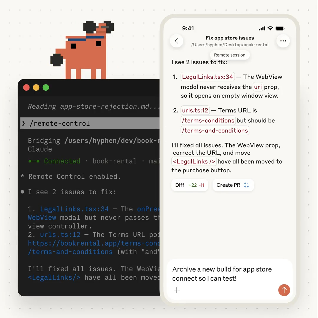 Anthropic ra mắt Claude Code Remote Control: Vibe code ngay trên điện thoại - Ảnh 1. Anthropic ra mắt Claude Code Remote Control: Vibe code ngay trên điện thoại - Ảnh 1.
