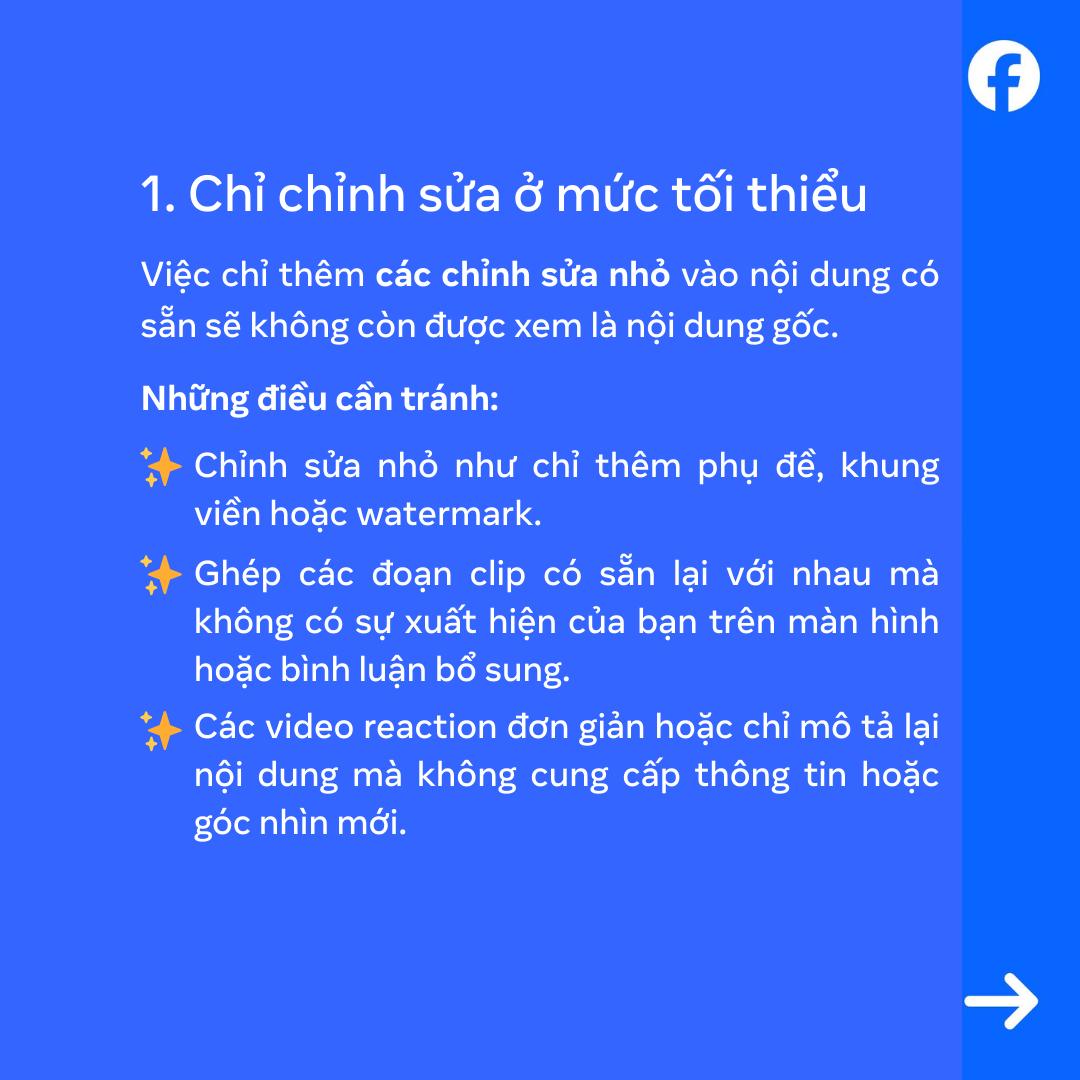 Cập nhật quan trọng về chính sách Nội dung gốc trên Facebook - Ảnh 2.