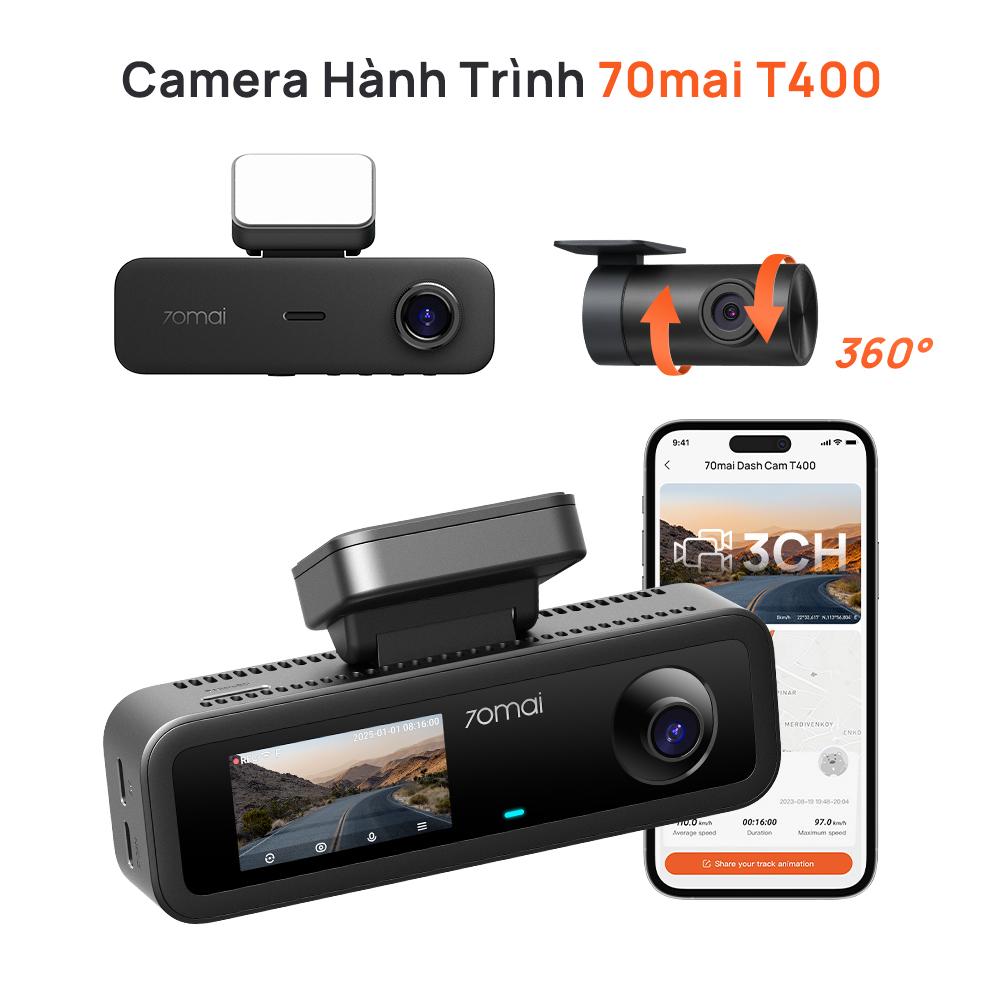 70mai ra mắt bộ đôi camera hành trình 3 kênh 4K T800 và T400 tại Việt Nam - Ảnh 4. 70mai ra mắt bộ đôi camera hành trình 3 kênh 4K T800 và T400 tại Việt Nam - Ảnh 4.