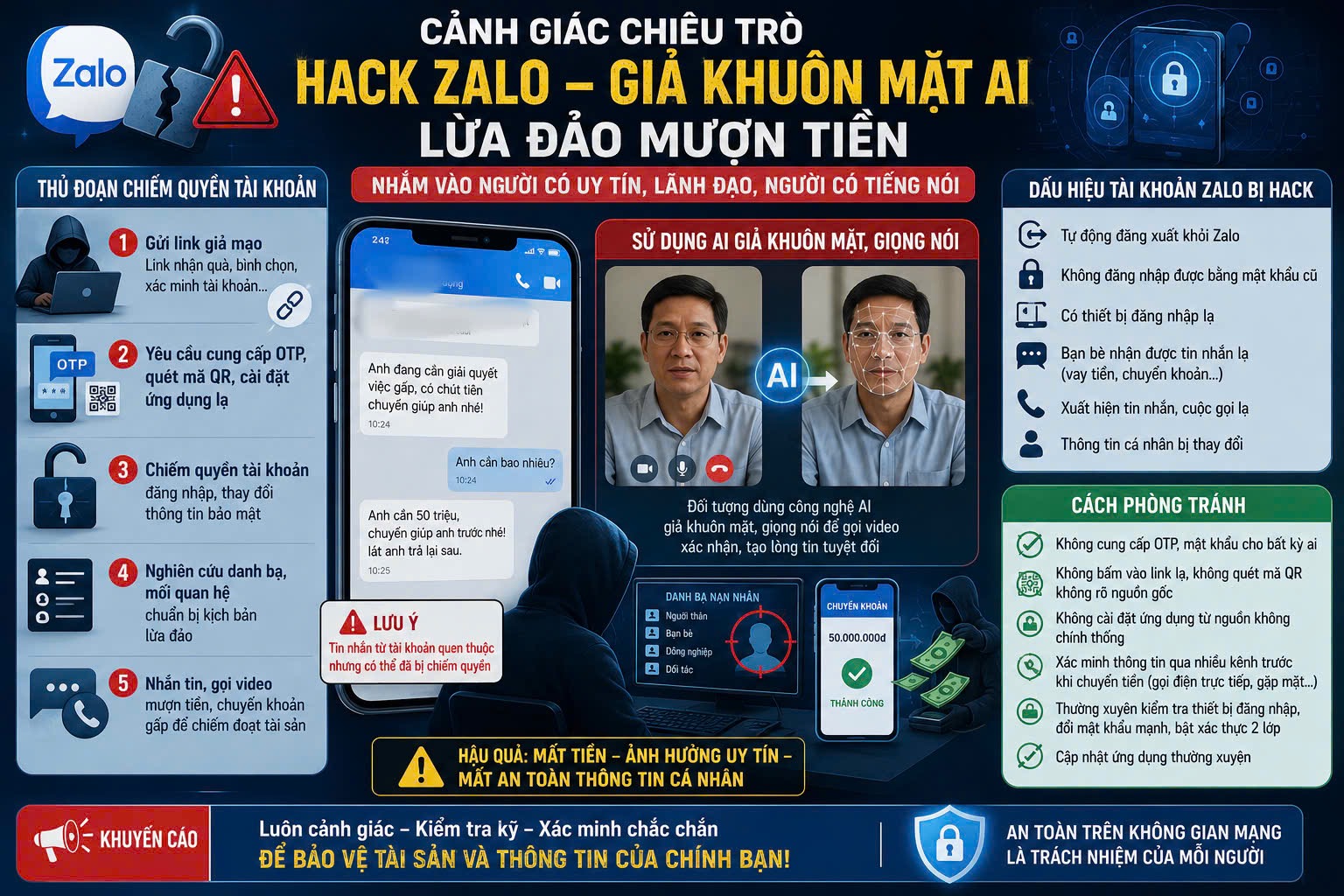 Cảnh giác thủ đoạn chiếm đoạt tài khoản Zalo rồi nhắn tin lừa “mượn tiền” - Ảnh 1.