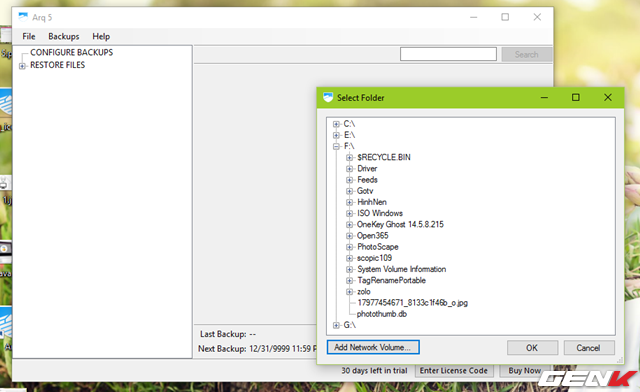 
Sau đ&oacute; sẽ l&agrave; t&ugrave;y chọn vị tr&iacute; m&agrave; bạn muốn lưu dữ liệu v&agrave;o.

