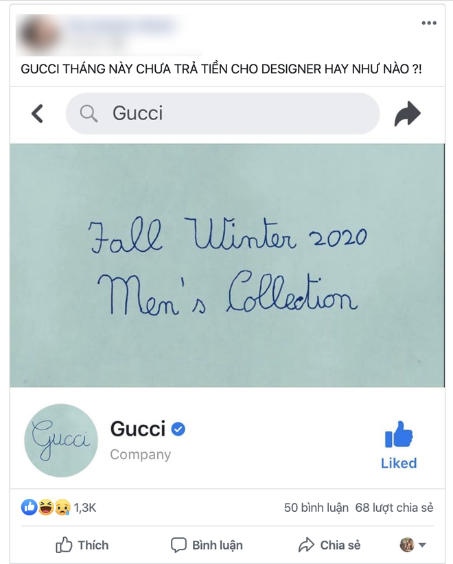 Gucci “chơi lầy” treo avatar và cover viết nguệch ngoạc, dân tình bình luận: Chắc designer nghỉ Tết rồi! - Ảnh 4. Gucci “chơi lầy” treo avatar và cover viết nguệch ngoạc, dân tình bình luận: Chắc designer nghỉ Tết rồi! - Ảnh 4.