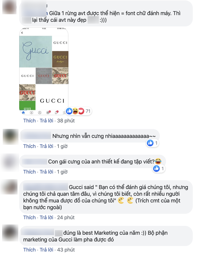Gucci “chơi lầy” treo avatar và cover viết nguệch ngoạc, dân tình bình luận: Chắc designer nghỉ Tết rồi! - Ảnh 9. Gucci “chơi lầy” treo avatar và cover viết nguệch ngoạc, dân tình bình luận: Chắc designer nghỉ Tết rồi! - Ảnh 9.