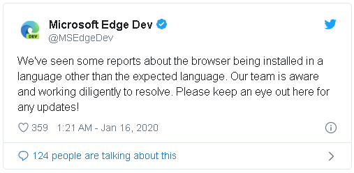 Đ&uacute;ng truyền thống Microsoft: Tr&igrave;nh duyệt Edge Chromium mới vừa ra mắt đ&atilde; d&iacute;nh lỗi c&agrave;i đặt - Ảnh 1.