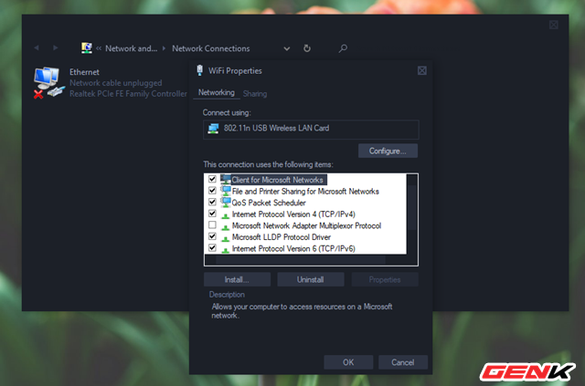 Khắc phục lỗi hiển thị thông báo “No Internet, Secured” gây khó chịu trên Windows 10 - Ảnh 9. Khắc phục lỗi hiển thị thông báo “No Internet, Secured” gây khó chịu trên Windows 10 - Ảnh 9.