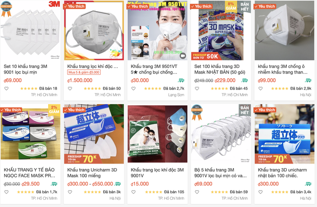 Lợi dụng đại dịch corona, khẩu trang online tăng giá đột biến với lý do: Nếu không mua thì sau này không có mà mua đâu - Ảnh 2. Lợi dụng đại dịch corona, khẩu trang online tăng giá đột biến với lý do: Nếu không mua thì sau này không có mà mua đâu - Ảnh 2.