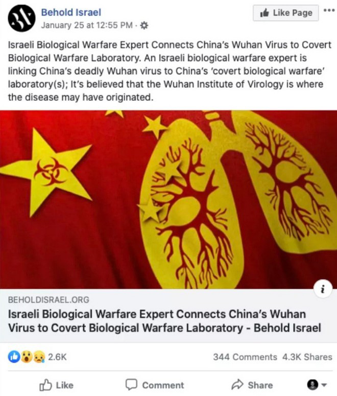 H&agrave;ng loạt mạng x&atilde; hội gồng m&igrave;nh chống lại nạn tin giả li&ecirc;n quan tới dịch vi&ecirc;m phổi cấp Vũ H&aacute;n - Ảnh 4.