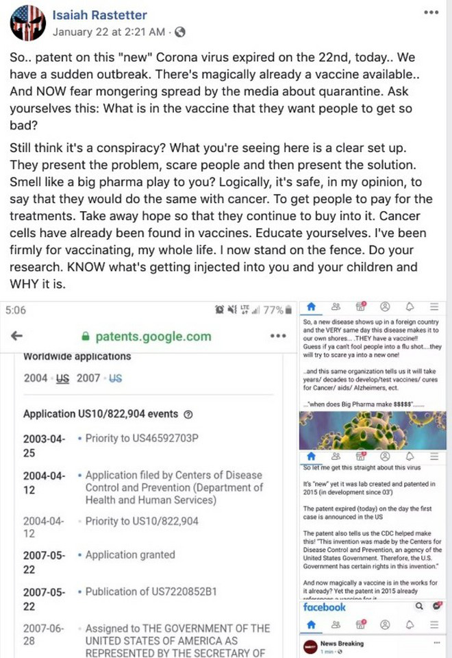 H&agrave;ng loạt mạng x&atilde; hội gồng m&igrave;nh chống lại nạn tin giả li&ecirc;n quan tới dịch vi&ecirc;m phổi cấp Vũ H&aacute;n - Ảnh 3.
