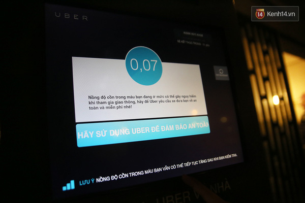 0.07 là nồng độ cồn trong máu của anh và đang ở mức có thể nguy hiểm khi tham gia giao thông.