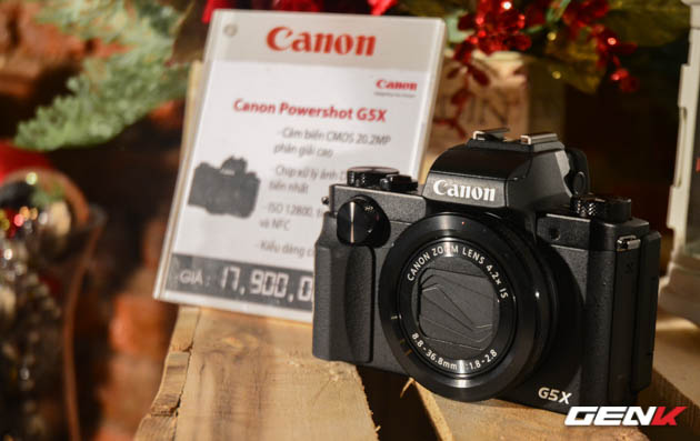 Dáng vẻ hầm hố của PowerShot G5X.