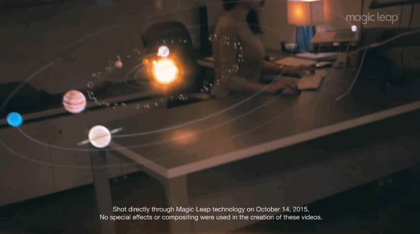 Một cảnh trong video giới thiệu công nghệ Magic Leap.