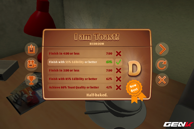 Đích đến cho mỗi màn chơi. Như thế này có vẻ hơi tệ...