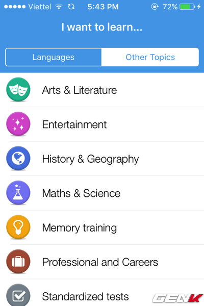 Và lượng kiến thức khác cũng không hề nhỏ