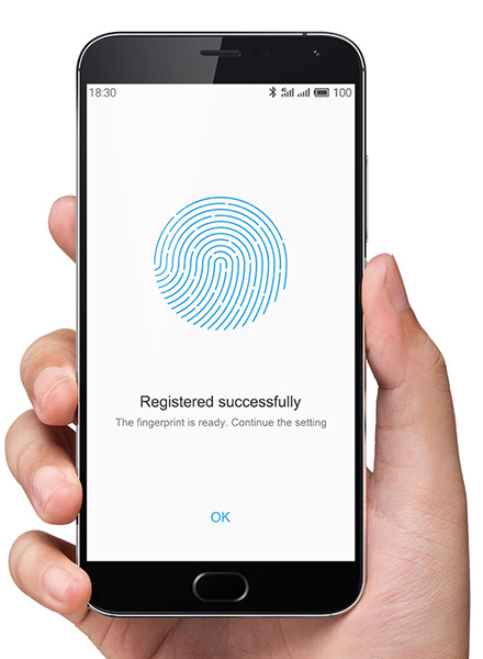 Cảm biến vân tay siêu nhạy khi người dùng chạm vào bất kỳ vị trí nào