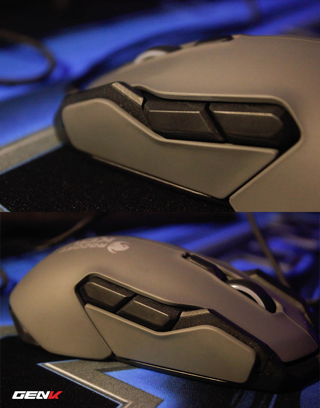 Mặt hông cứng cáp nhờ 6 phím phụ trông như những tảng đá được ghép vào nhau.