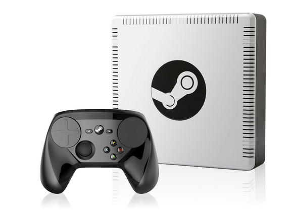 Nguyên mẫu máy chơi game Steam Machine cùng tay cầm điều khiển chuyên dụng.
