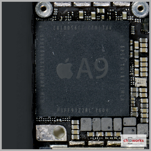 Chip xử lý A9 giống iPhone 6.