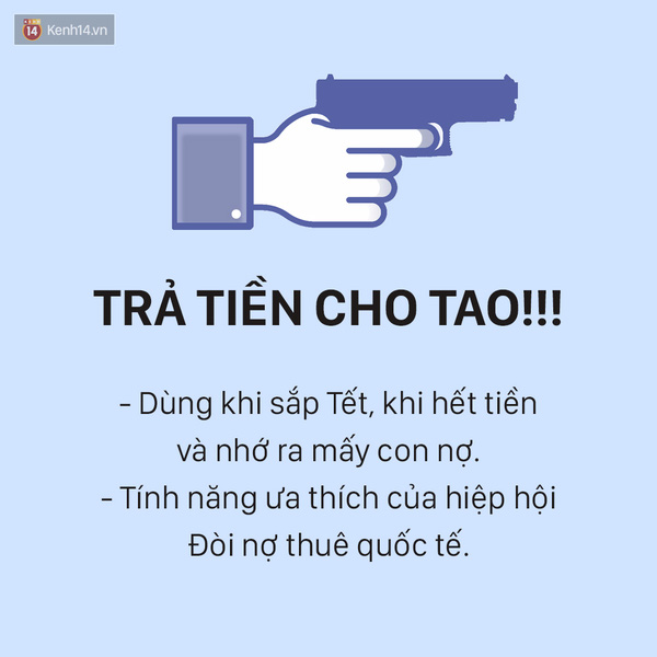 Đòi tiền đứa nào thì cứ dùng nút này mà Like bài của nó.