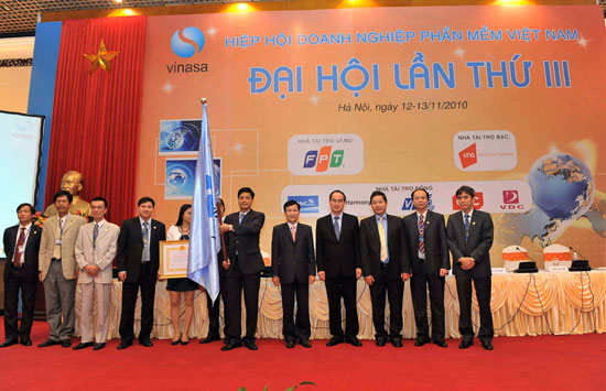 Đại hội lần thứ III của Hiệp hội Phần mềm và Dịch vụ CNTT Việt Nam (tên gọi cũ là Hiệp hội Doanh nghiệp phần mềm Việt Nam)