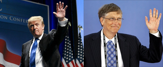 Cả Donald Trump và Bill Gates đều sở hữu chữ M bạc tỷ