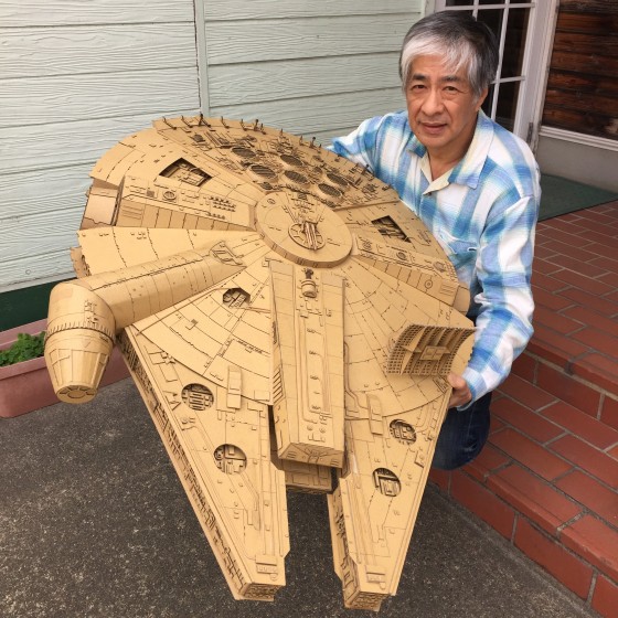 Tác phẩm mới nhất của ông là con tàu Millenium Falcon trong bộ phim Star War, thực hiện mất khoảng 2 tuần.