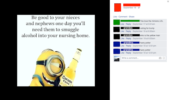 Họ sẽ luôn bình luận vào bất cứ tấm ảnh nào của bạn.