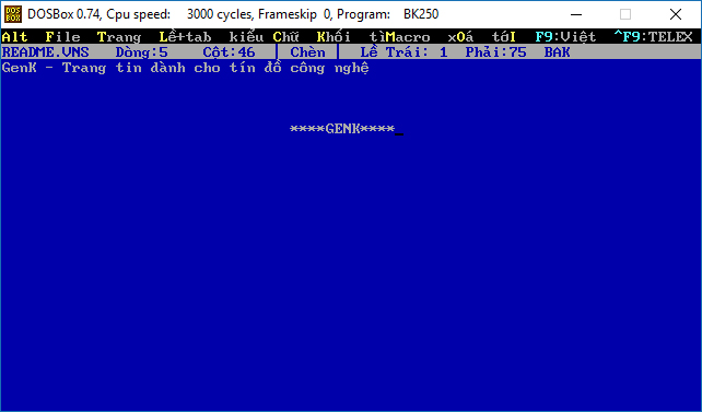 Đây là phần mềm soạn thảo văn bản tiếng Việt đầu tiên do người Việt tự tay nhào nặn.