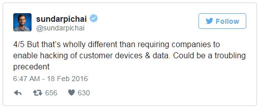 
4/5 Nhưng n&oacute; kh&aacute;c biệt ho&agrave;n to&agrave;n so với việc y&ecirc;u cầu c&ocirc;ng ty hack thiết bị v&agrave; dữ liệu của kh&aacute;ch h&agrave;ng. N&oacute; sẽ g&acirc;y ra tiền lệ đ&aacute;ng lo ngại.
