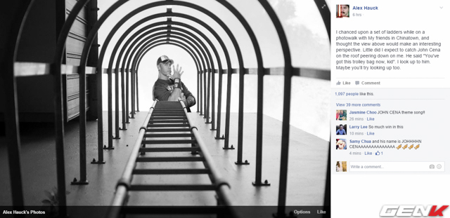 Vận động viên đô vật Mỹ John Cena cũng được lồng ghép vào.