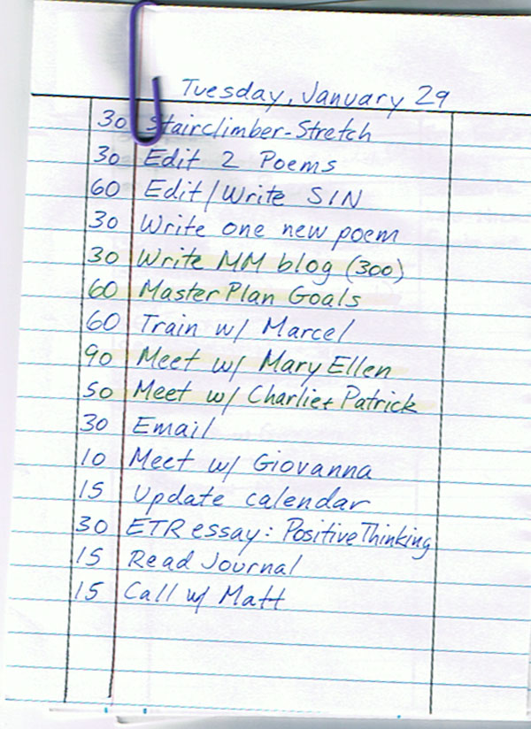 Những to-do list thế này luôn khiến chúng ta chán nản khi nhìn vào