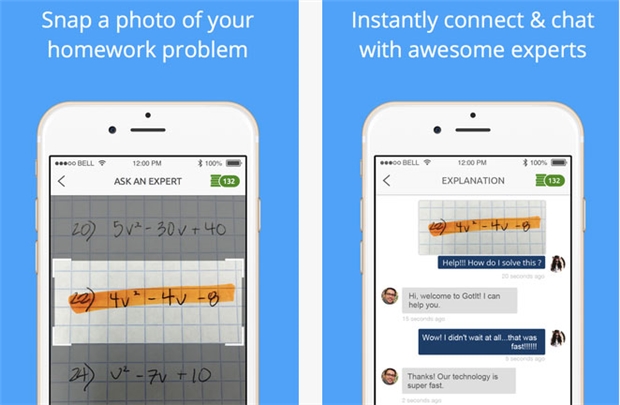 Giao diện hỏi đáp của GotIt!