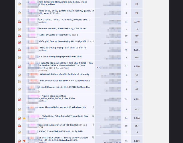 
Những diễn đ&agrave;n mua b&aacute;n phần cứng m&aacute;y t&iacute;nh cũ chưa bao giờ hết s&ocirc;i động.
