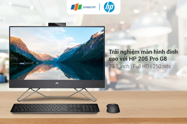 HP 205 Pro G8 AiO, máy tính t&iacute;ch hợp màn hình với chi phí hợp lý d&agrave;nh cho doanh nghi&ecirc;̣p - Ảnh 2.