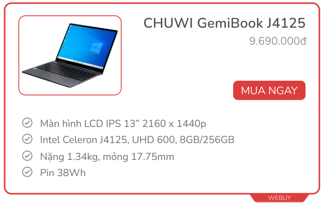 Từ 10 triệu đã có laptop màn hình 2K sắc nét, xem phim hay làm việc văn phòng đều thích - Ảnh 2. Từ 10 triệu đã có laptop màn hình 2K sắc nét, xem phim hay làm việc văn phòng đều thích - Ảnh 2.