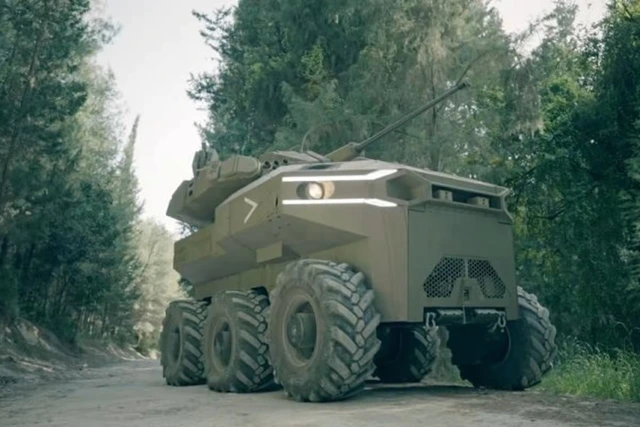 Israel ph&aacute;t triển xe tăng robot: C&oacute; khả năng tự h&agrave;nh, mang theo t&ecirc;n lửa c&ugrave;ng m&aacute;y bay kh&ocirc;ng người l&aacute;i - Ảnh 1.