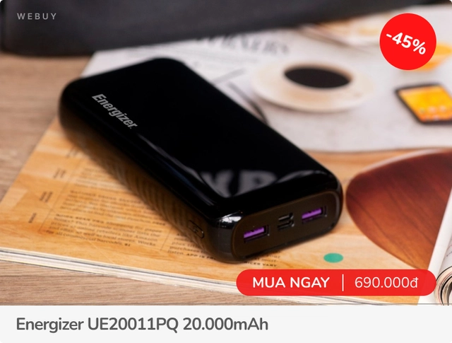 Đi du lịch mà bạn bè hay quên sạc, sắm ngay pin dự phòng 20.000 mAh đa cổng giá từ 219k này - Ảnh 5. Đi du lịch mà bạn bè hay quên sạc, sắm ngay pin dự phòng 20.000 mAh đa cổng giá từ 219k này - Ảnh 5.