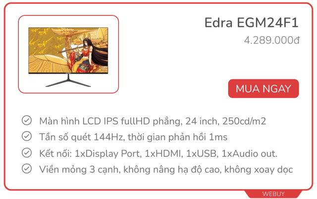 Từ 4 triệu đã mua được màn hình tần số quét cao để “cày” game, thêm vài triệu có HDR và độ phân giải 2K - Ảnh 3. Từ 4 triệu đã mua được màn hình tần số quét cao để “cày” game, thêm vài triệu có HDR và độ phân giải 2K - Ảnh 3.