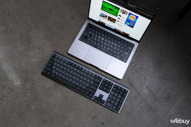 Trên tay bàn phím Logitech MX Mechanical: Switch cơ học dạng mỏng, thời lượng pin 10 tháng, hoàn thiện tốt - Ảnh 7. Trên tay bàn phím Logitech MX Mechanical: Switch cơ học dạng mỏng, thời lượng pin 10 tháng, hoàn thiện tốt - Ảnh 7.