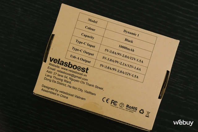 Velasboost Dynamic 1: Pin dự phòng 10,000mAh thương hiệu Việt thiết kế cực gọn, giá chỉ 399,000 đồng - Ảnh 2. Velasboost Dynamic 1: Pin dự phòng 10,000mAh thương hiệu Việt thiết kế cực gọn, giá chỉ 399,000 đồng - Ảnh 2.