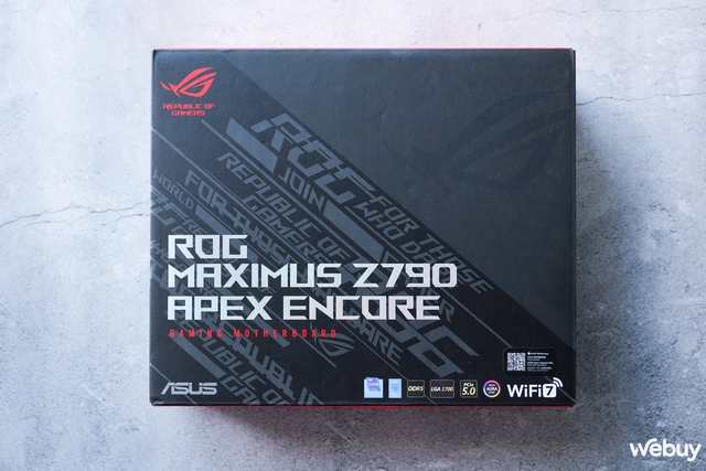 Trải nghiệm nhanh ROG MAXIMUS Z790 APEX ENCORE: Bo mạch chủ hàng đầu cho người dùng thích "em yêu khoa học"- Ảnh 1. Trải nghiệm nhanh ROG MAXIMUS Z790 APEX ENCORE: Bo mạch chủ hàng đầu cho người dùng thích "em yêu khoa học"- Ảnh 1.