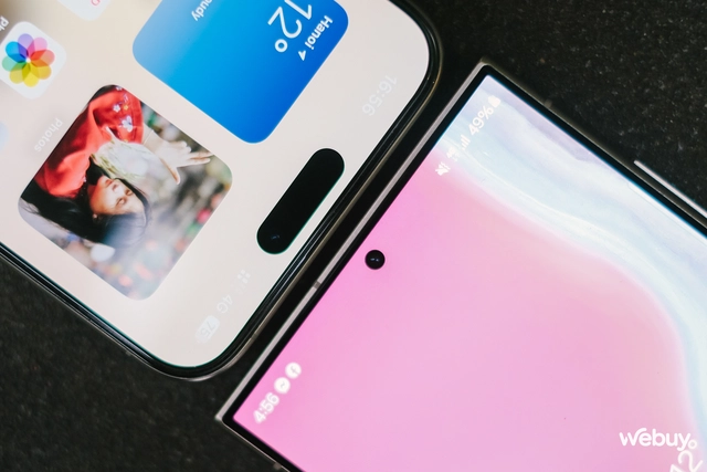 Đo dáng Galaxy S24 Ultra và iPhone 15 Pro Max: Cùng là Titan nhưng trông lạ quá- Ảnh 11. Đo dáng Galaxy S24 Ultra và iPhone 15 Pro Max: Cùng là Titan nhưng trông lạ quá- Ảnh 11.