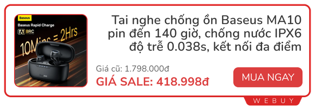Sale ngày đôi vẫn còn: Tai nghe chống ồn Baseus 419.000đ, bàn chải điện Xiaomi T300 284.000đ, pin dự phòng mini 215.000đ- Ảnh 1. Sale ngày đôi vẫn còn: Tai nghe chống ồn Baseus 419.000đ, bàn chải điện Xiaomi T300 284.000đ, pin dự phòng mini 215.000đ- Ảnh 1.