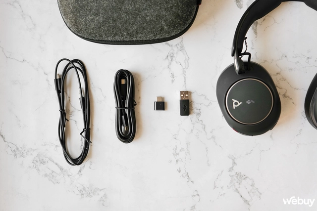 Trên tay Poly Voyager Surround 80 UC: HP làm tai nghe chống ồn thì sẽ như thế nào?- Ảnh 4. Trên tay Poly Voyager Surround 80 UC: HP làm tai nghe chống ồn thì sẽ như thế nào?- Ảnh 4.