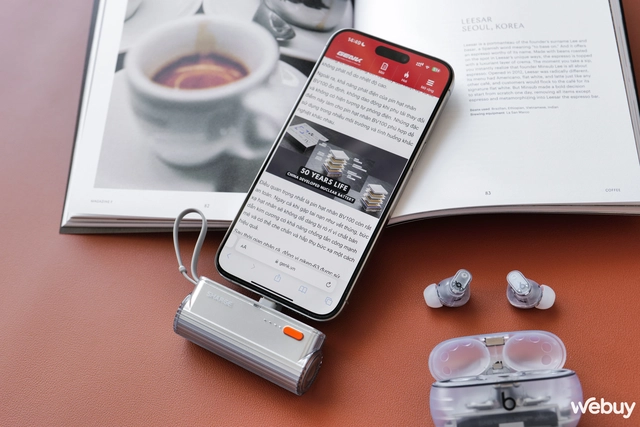 Pin dự phòng 5000mAh cho iPhone 15 giá hơn 700.000 đồng nhưng đây mới là điểm cực kỳ "ăn tiền"- Ảnh 7. Pin dự phòng 5000mAh cho iPhone 15 giá hơn 700.000 đồng nhưng đây mới là điểm cực kỳ "ăn tiền"- Ảnh 7.