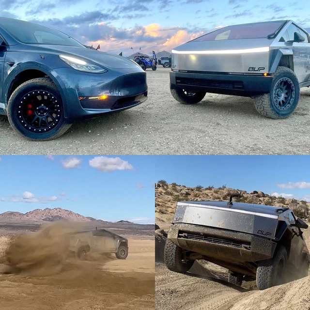 Mang thử Cybertruck đi off-road, ai ngờ g&atilde;y lu&ocirc;n cả b&aacute;nh xe!- Ảnh 4.