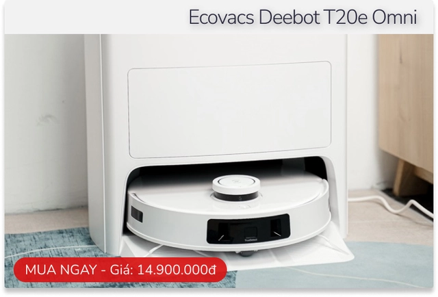 Trải nghiệm robot dọn dẹp Ecovacs Deebot T20e Omni: Lực hút mạnh, 'lắc hông' để dọn góc nhà- Ảnh 15. Trải nghiệm robot dọn dẹp Ecovacs Deebot T20e Omni: Lực hút mạnh, 'lắc hông' để dọn góc nhà- Ảnh 15.