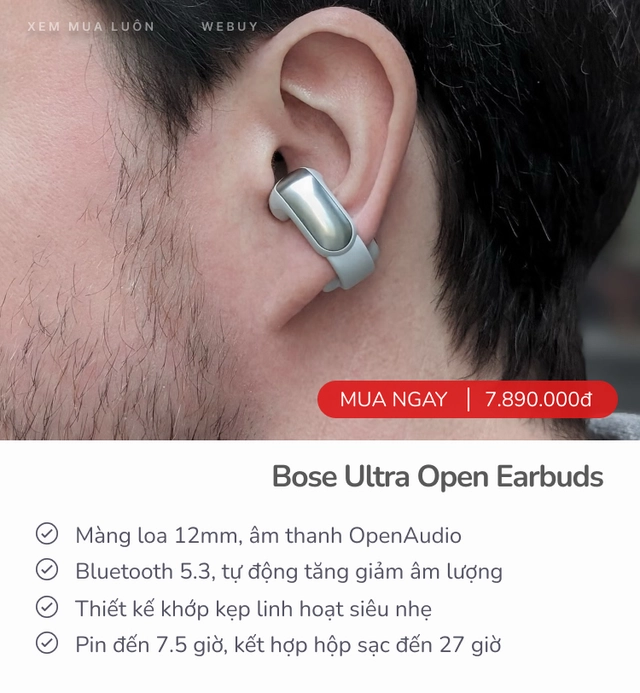 Tai nghe dạng hở Open-ear đang “mốt” nhưng đừng vội tìm mua nếu không phải kiểu người này- Ảnh 13. Tai nghe dạng hở Open-ear đang “mốt” nhưng đừng vội tìm mua nếu không phải kiểu người này- Ảnh 13.