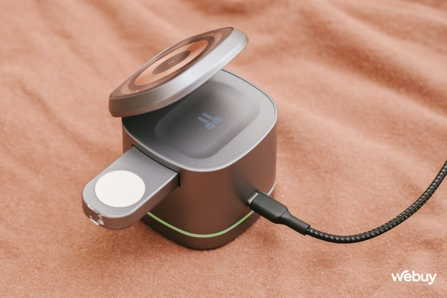 Dùng thử dock sạc 3 in 1 thương hiệu WIWU: Sạc được cả iPhone, Apple Watch, AirPods cùng lúc, hỗ trợ MagSafe 15W mà giá chỉ hơn 700.000 đồng- Ảnh 3. Dùng thử dock sạc 3 in 1 thương hiệu WIWU: Sạc được cả iPhone, Apple Watch, AirPods cùng lúc, hỗ trợ MagSafe 15W mà giá chỉ hơn 700.000 đồng- Ảnh 3.
