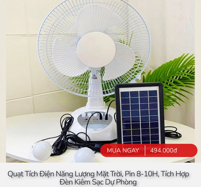 Dưới 500.000đ cũng mua được đủ loại quạt năng lượng mặt trời, quạt hơi nước cho sinh viên và người thu nhập thấp- Ảnh 1. Dưới 500.000đ cũng mua được đủ loại quạt năng lượng mặt trời, quạt hơi nước cho sinh viên và người thu nhập thấp- Ảnh 1.